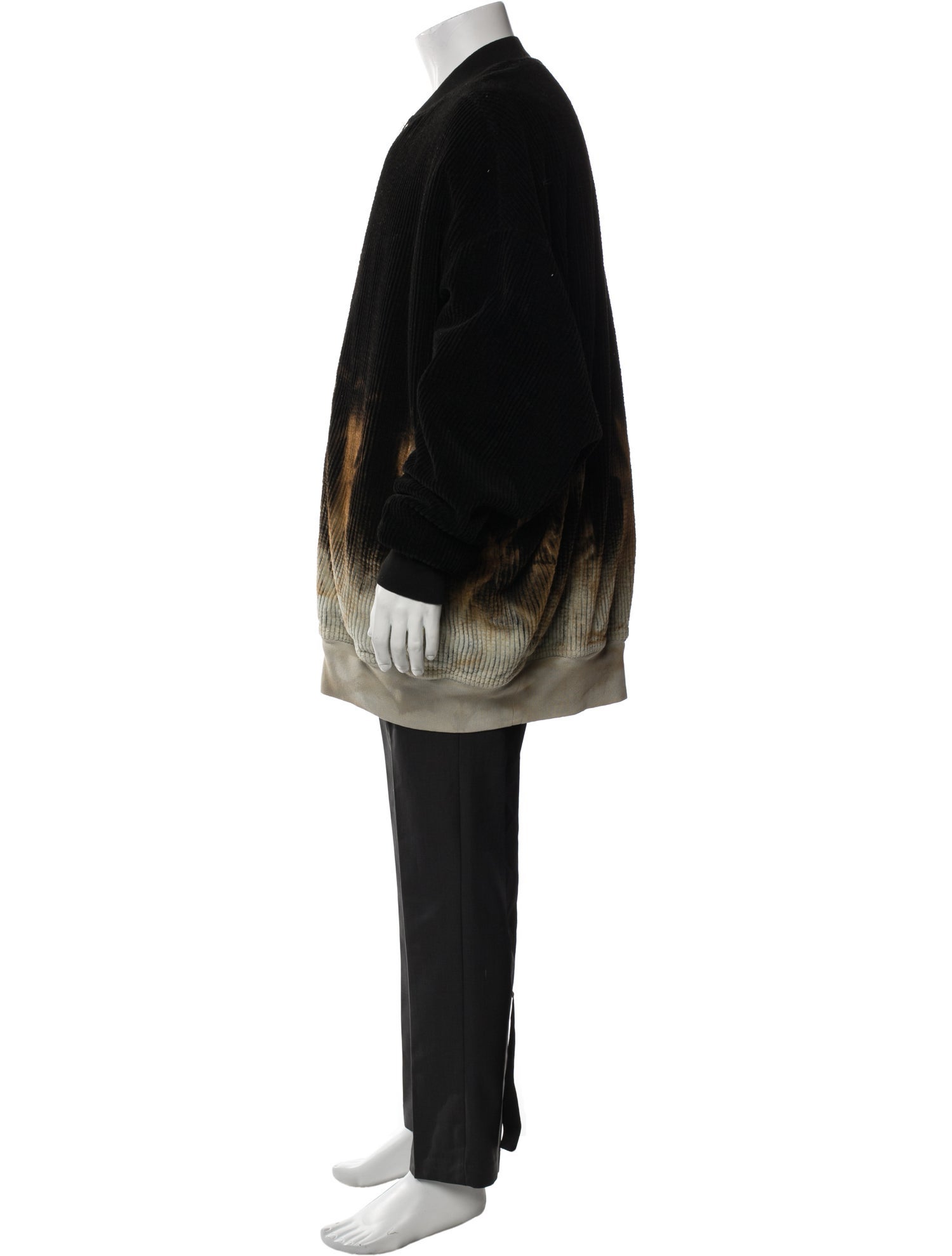 Rick Owens Tie-Dye Print Overcoat