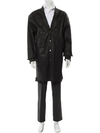 Rick Owens 2024 'Lido' Waxed Jumbo Overshirt Parka