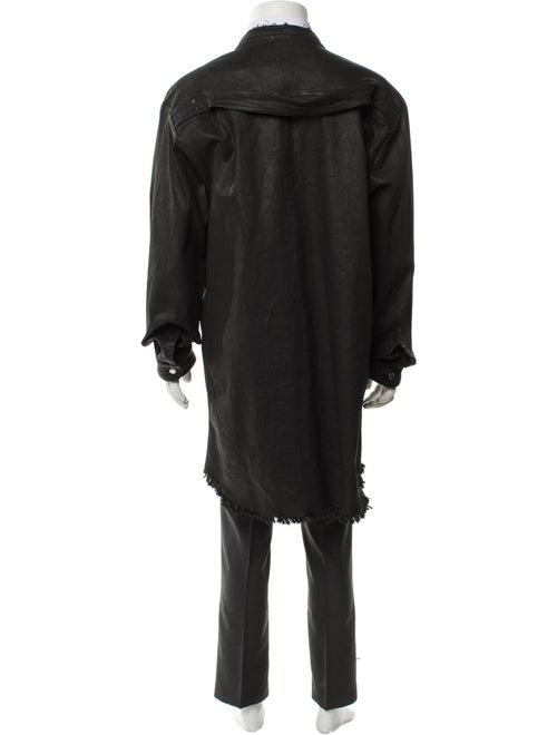 Rick Owens 2024 'Lido' Waxed Jumbo Overshirt Parka