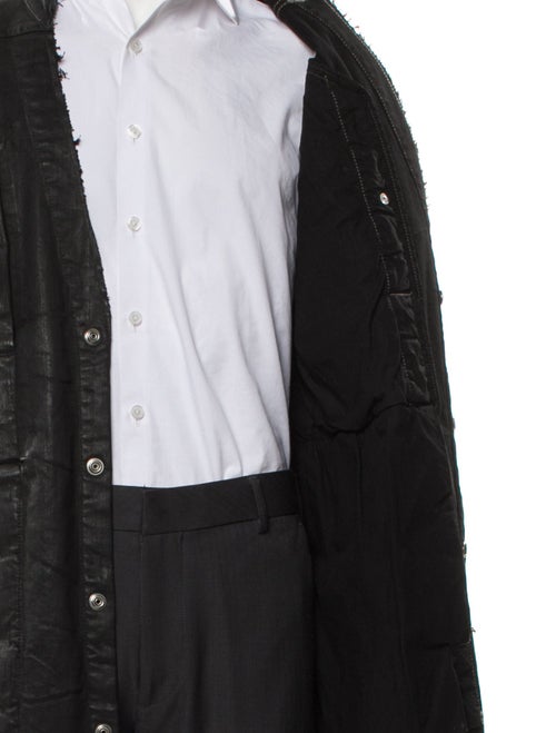 Rick Owens 2024 'Lido' Waxed Jumbo Overshirt Parka