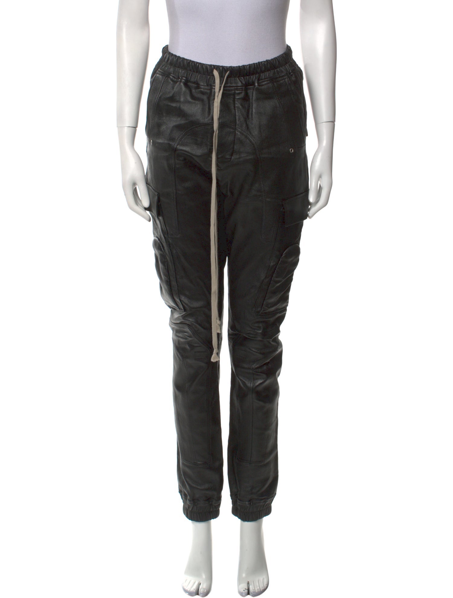 Rick Owens Lamb Leather Skinny Leg Pants