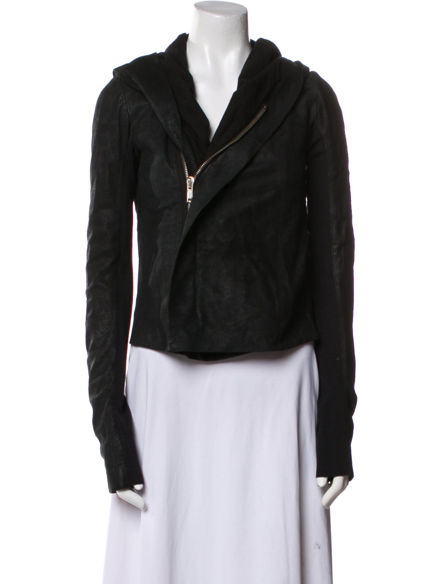 Rick Owens Lamb Leather Biker Jacket