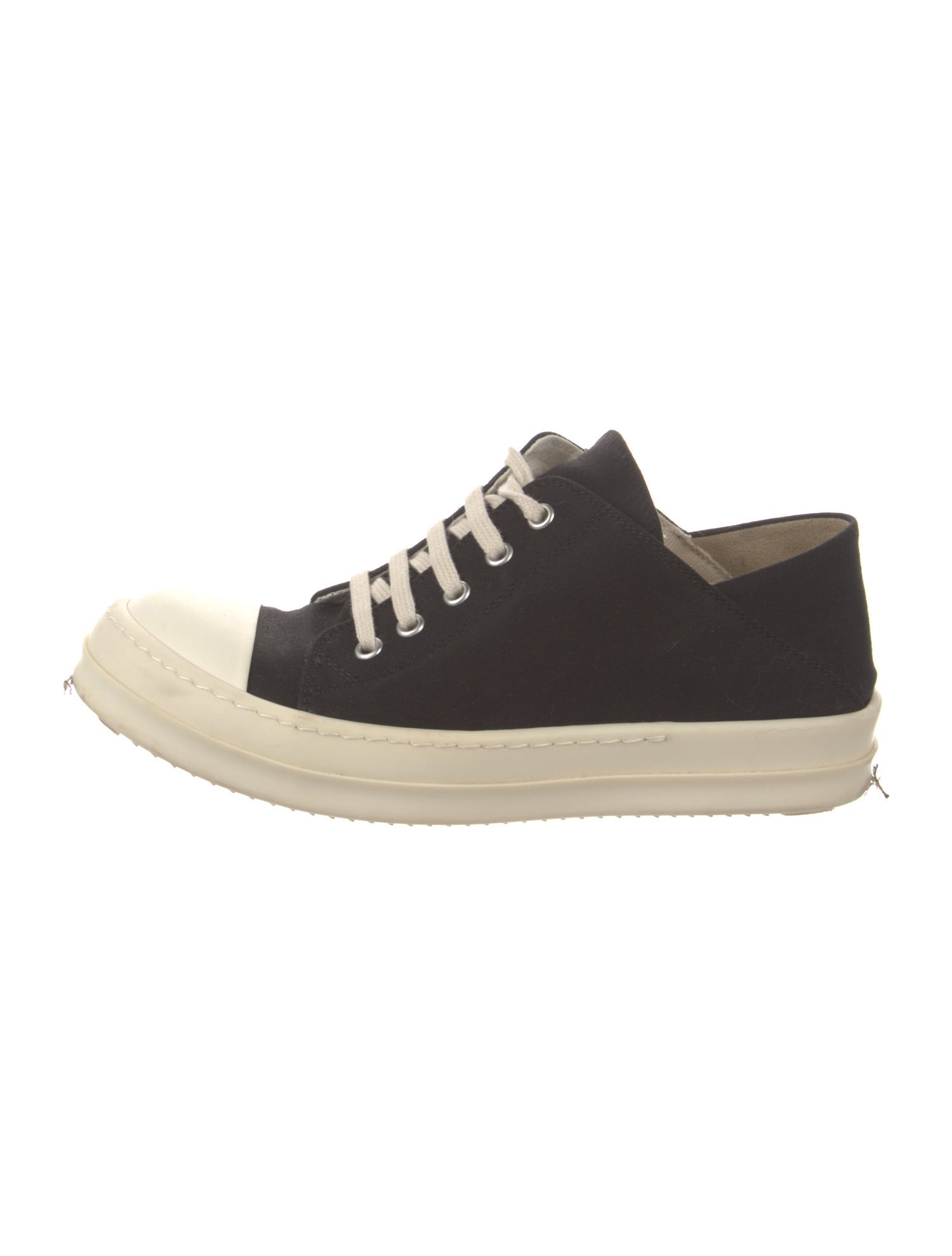 Rick Owens Drkshdw Canvas Colorblock Pattern Sneakers