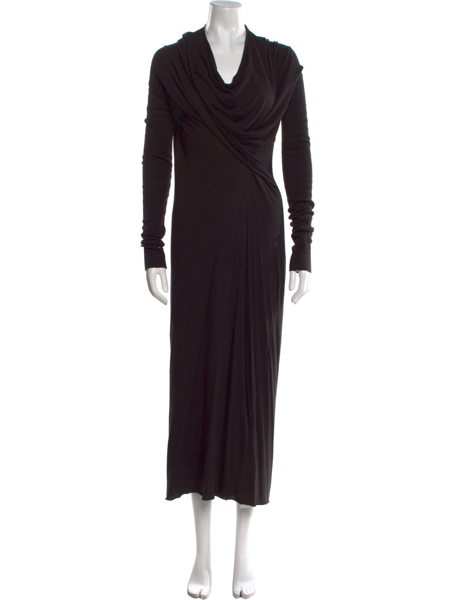 Rick Owens Cowl Neck Long Dress
