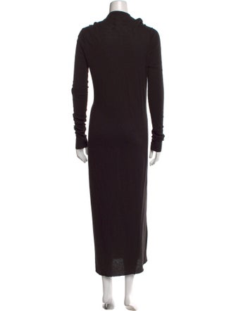 Rick Owens Cowl Neck Long Dress