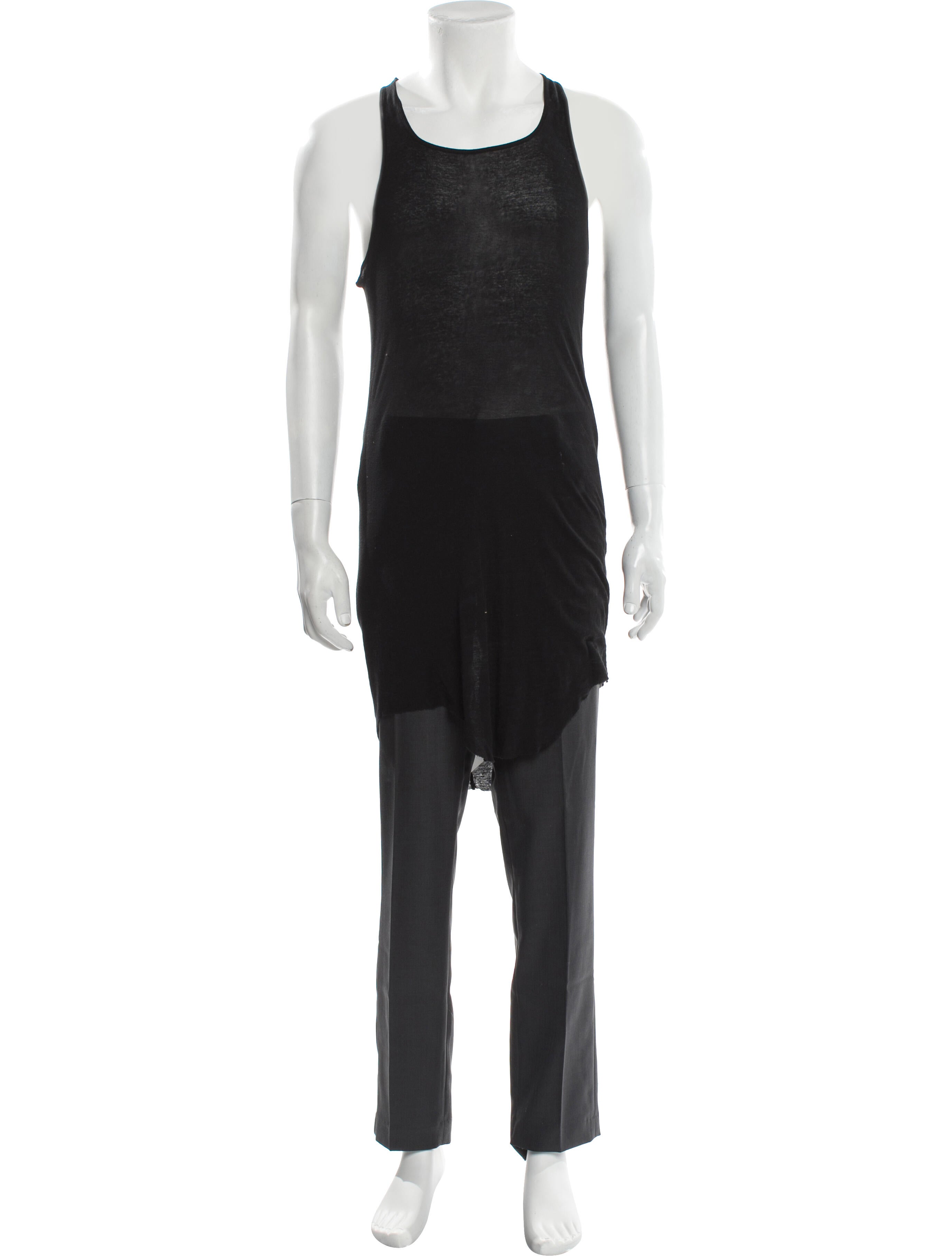 Rick Owens Scoop Neck Sleeveless Henley