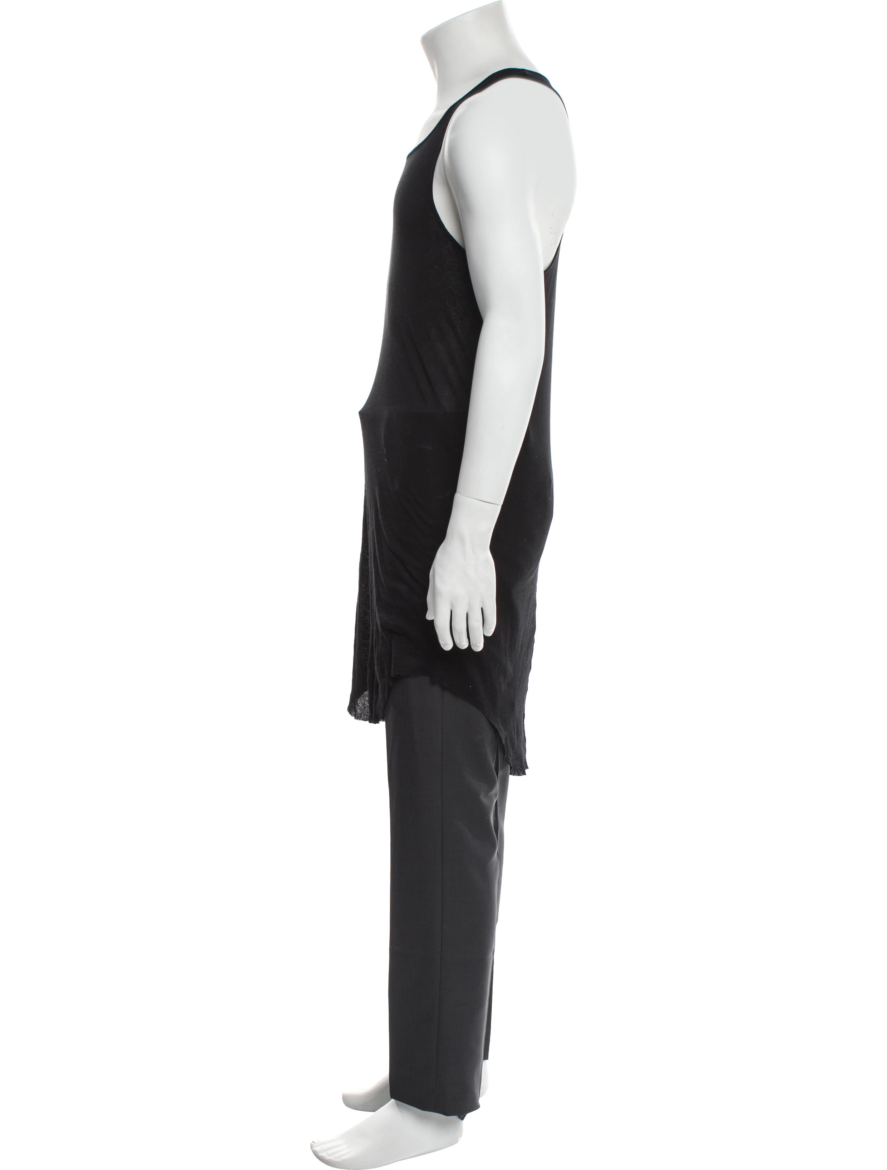 Rick Owens Scoop Neck Sleeveless Henley