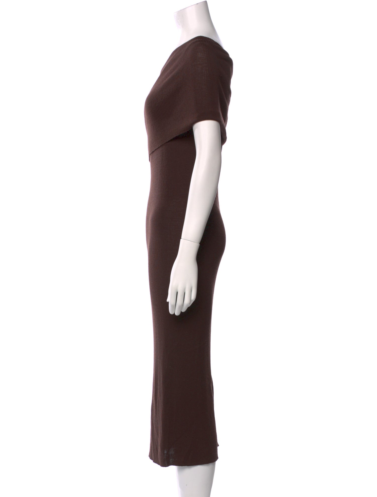 Rick Owens Virgin Wool Midi Length Dress