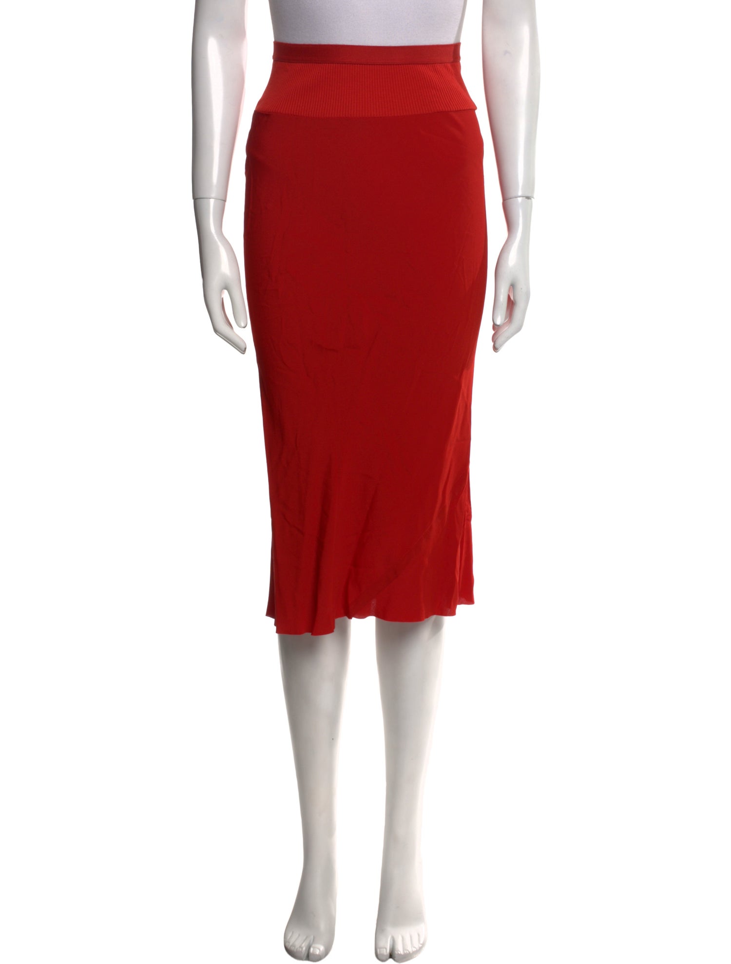 Rick Owens Pleated Accents Midi Length Skirt w/ Tags