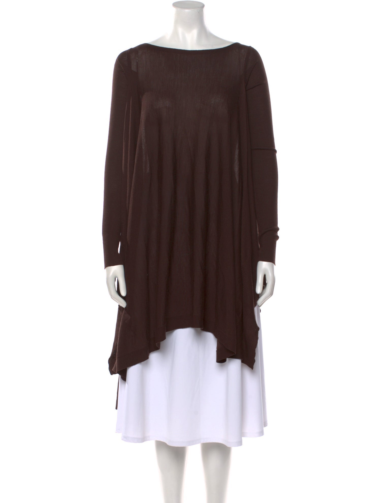 Rick Owens Virgin Wool Bateau Neckline Sweater