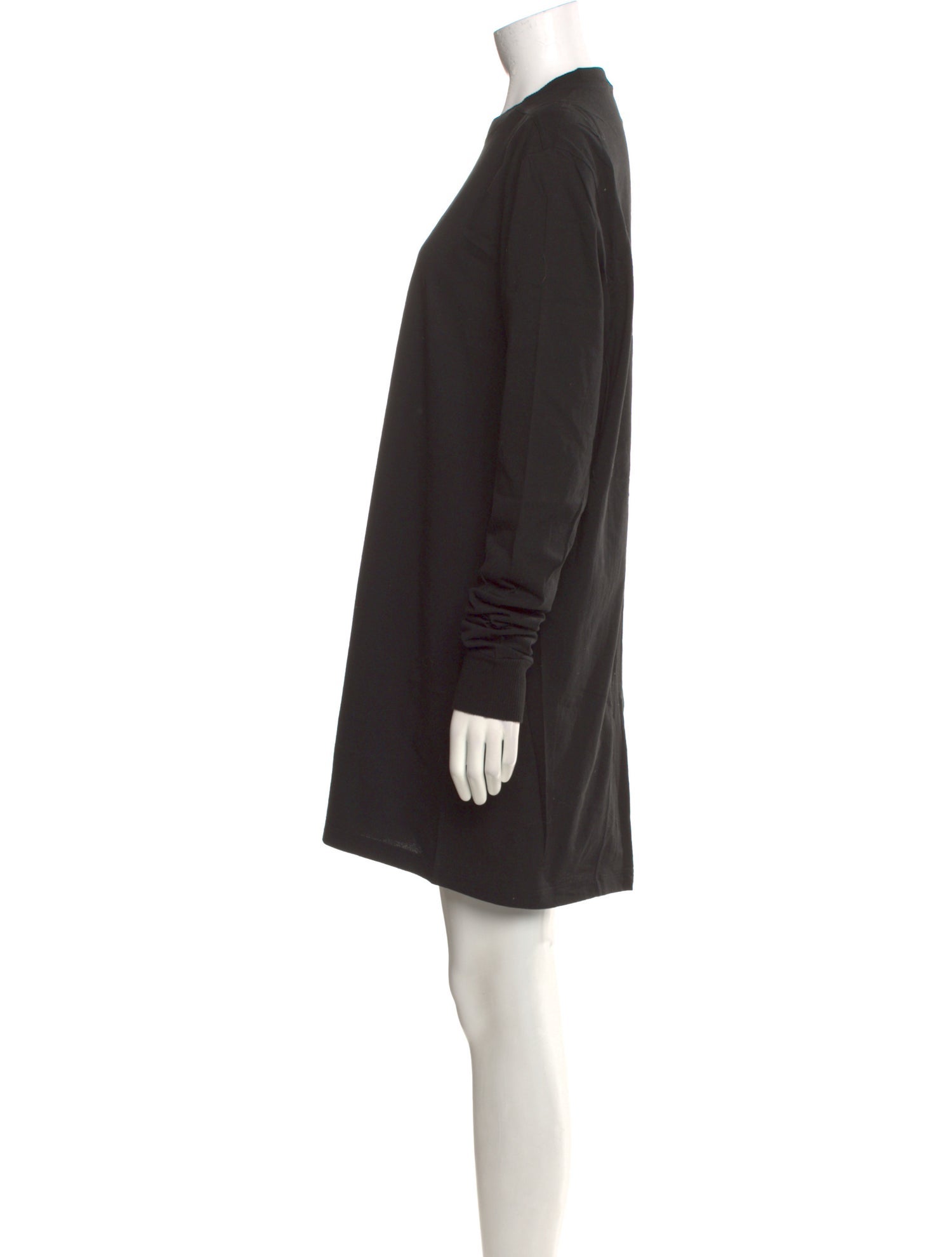 Rick Owens Crew Neck Mini Dress