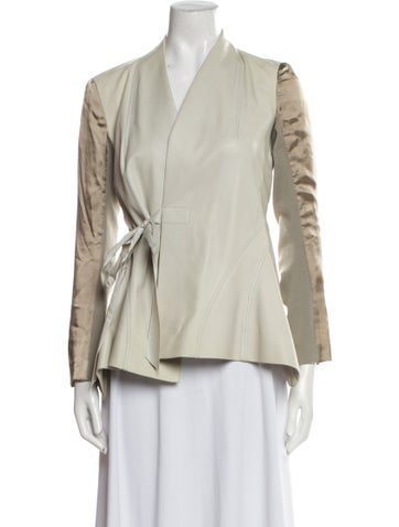 Rick Owens Jackets Leather Colorblock Pattern Jacket M