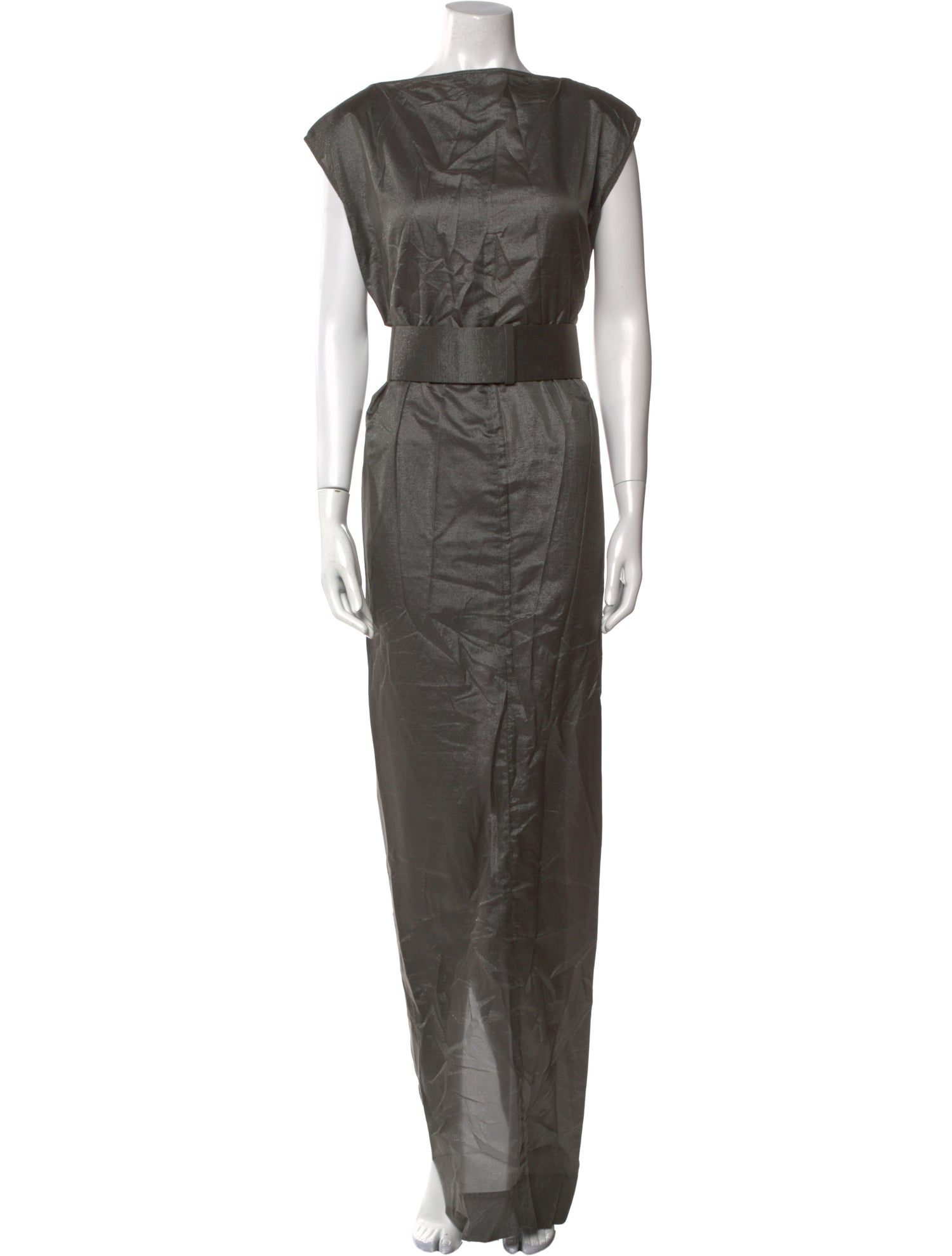 Rick Owens Bateau Neckline Long Dress
