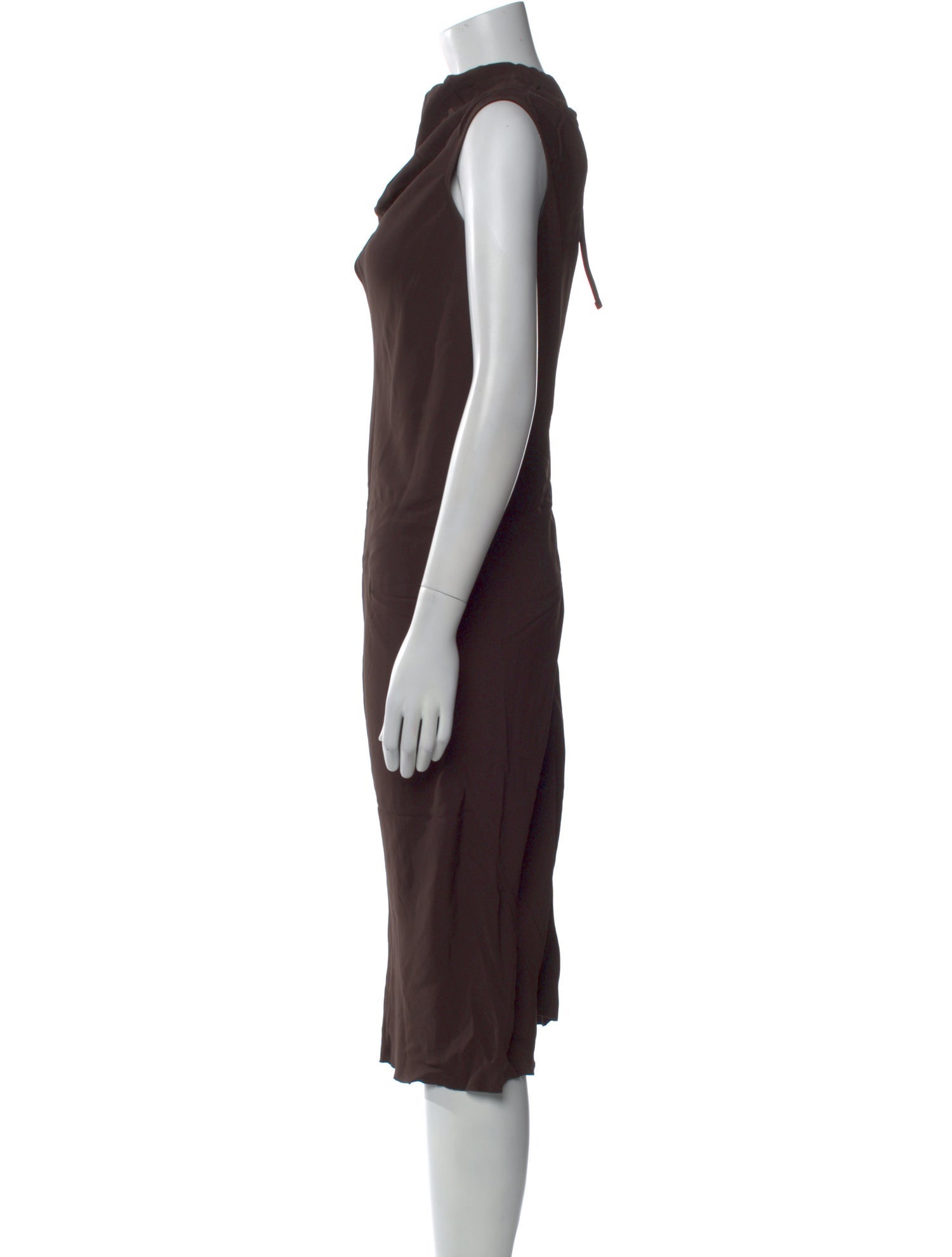 Rick Owens Cowl Neck Knee-Length Dress