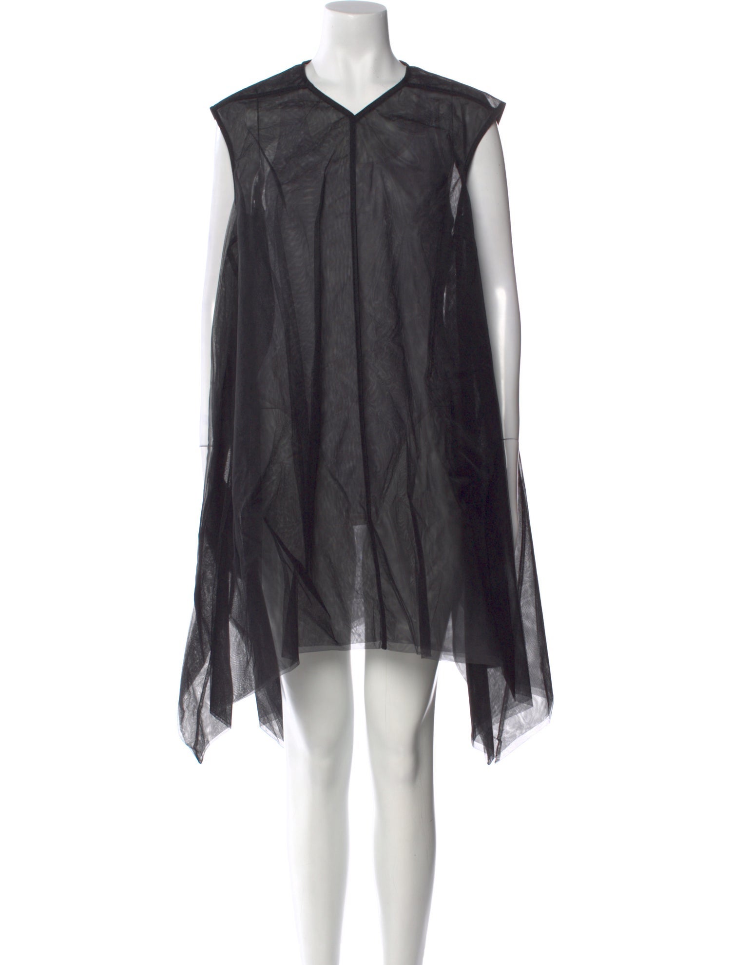 Rick Owens V-Neck Knee-Length Dress