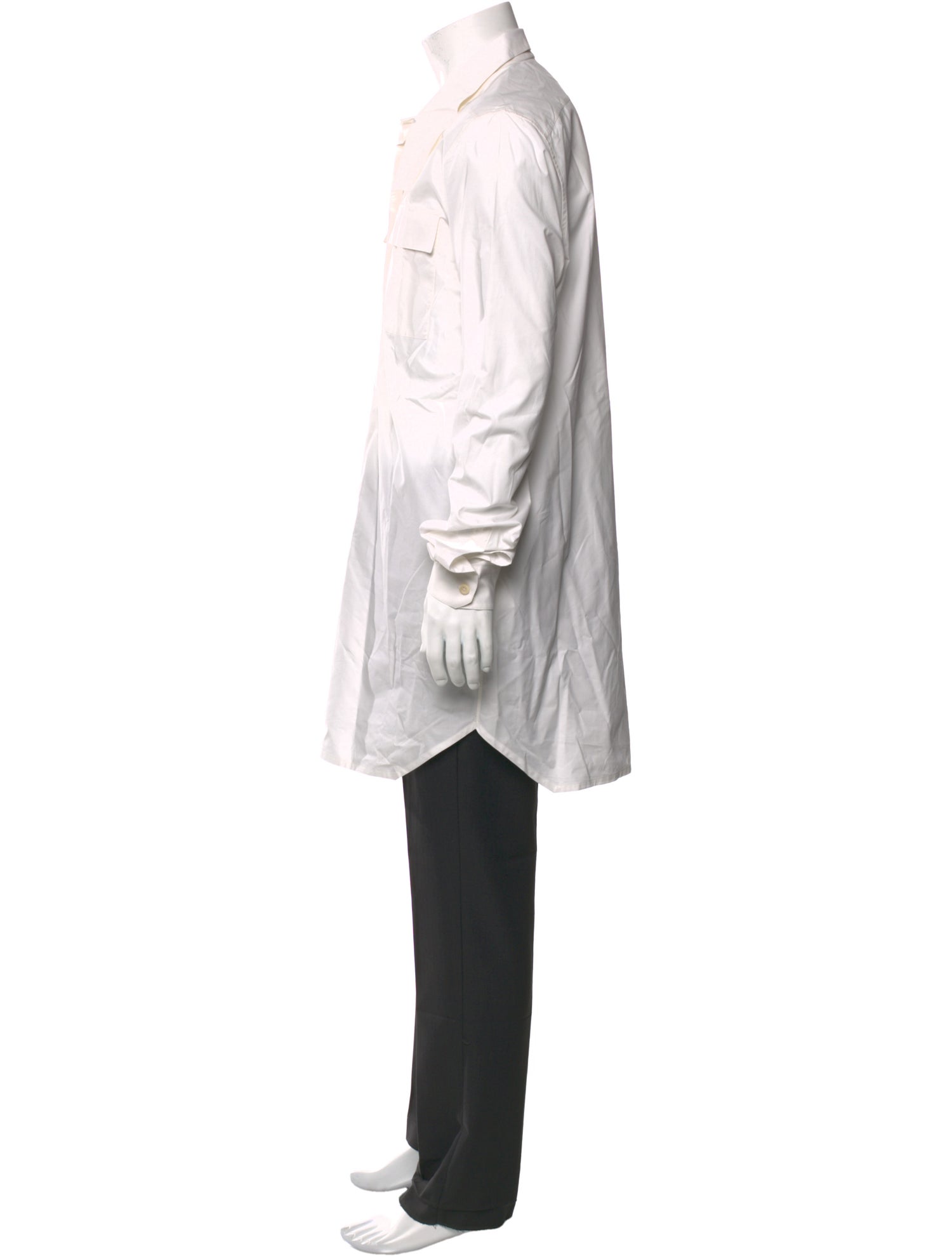 Rick Owens Striped Long Sleeve Dress Shirt