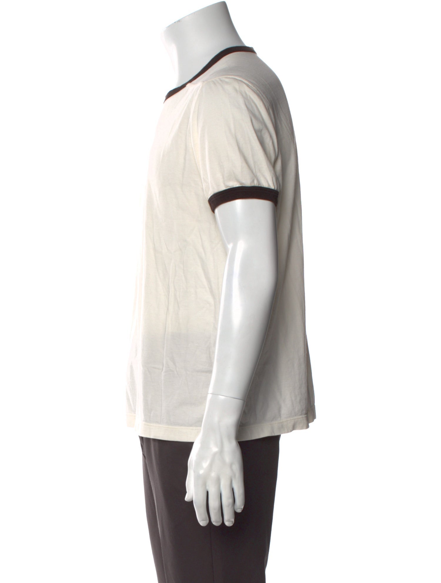 Rick Owens Colorblock Pattern Crew Neck T-Shirt