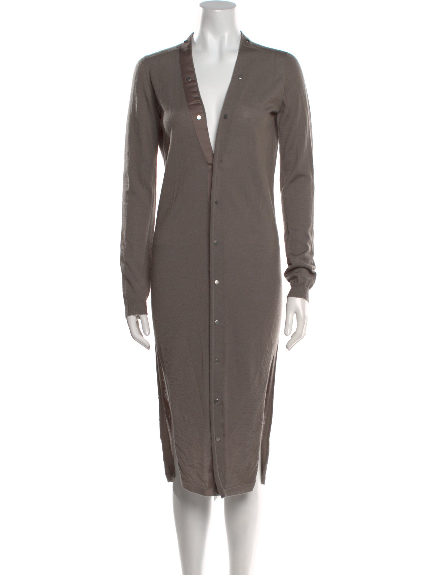 Rick Owens Cashmere Midi Length Dress