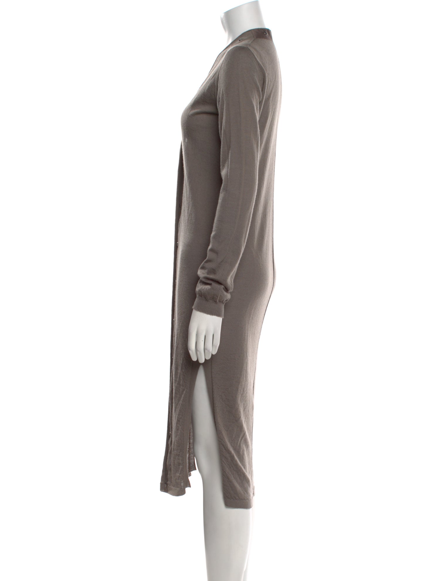 Rick Owens Cashmere Midi Length Dress