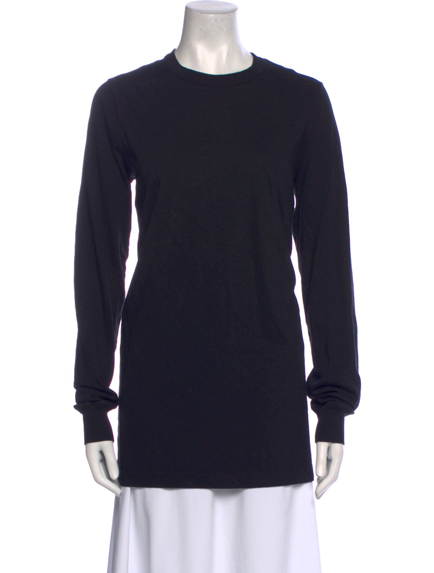Rick Owens Crew Neck Long Sleeve Sweatshirt