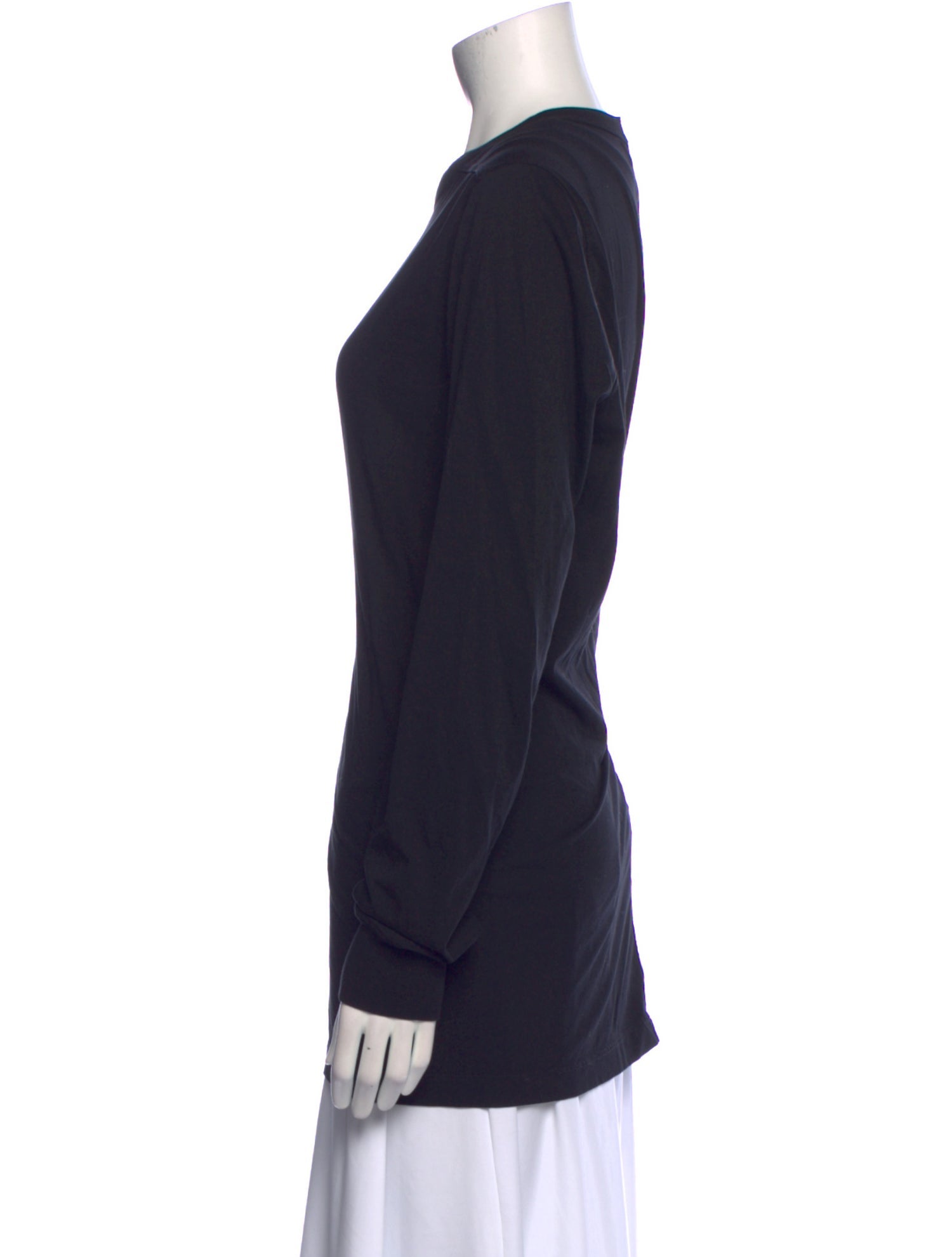 Rick Owens Crew Neck Long Sleeve Sweatshirt