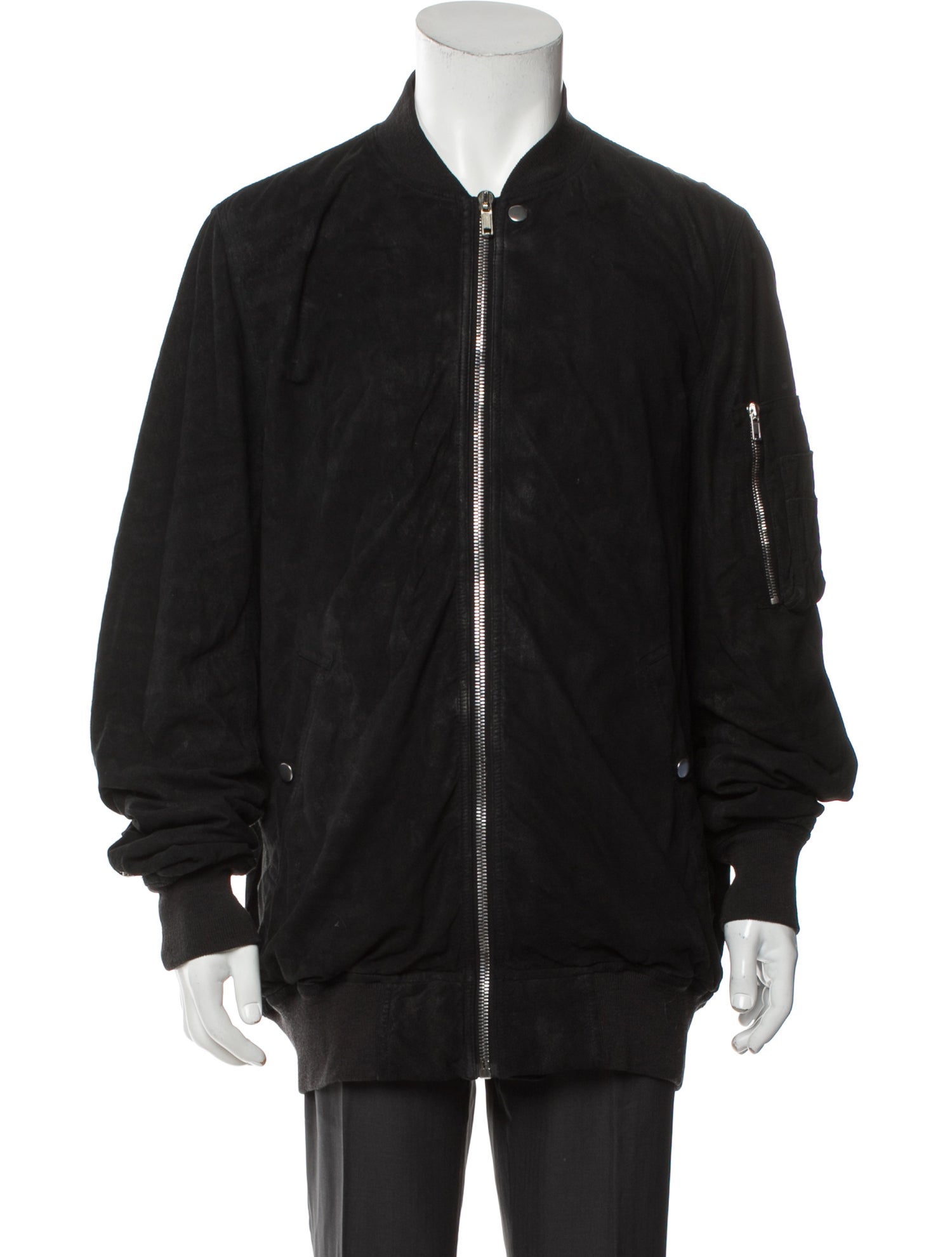 Rick Owens 2018 Leather Bomber Jacket