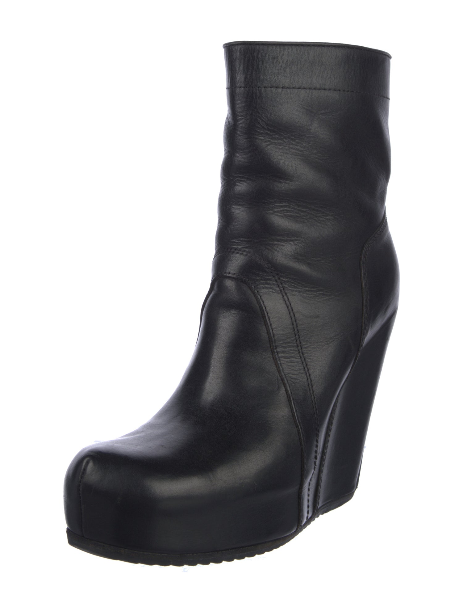 Rick Owens Leather Boots