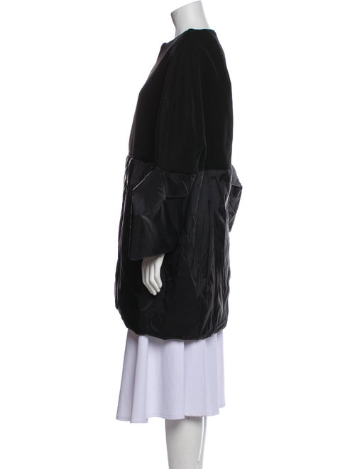 Rick Owens Wool Colorblock Pattern Coat