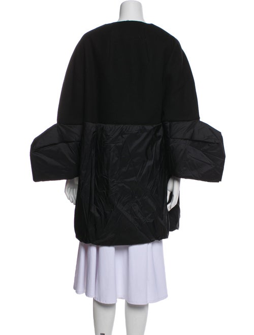 Rick Owens Wool Colorblock Pattern Coat