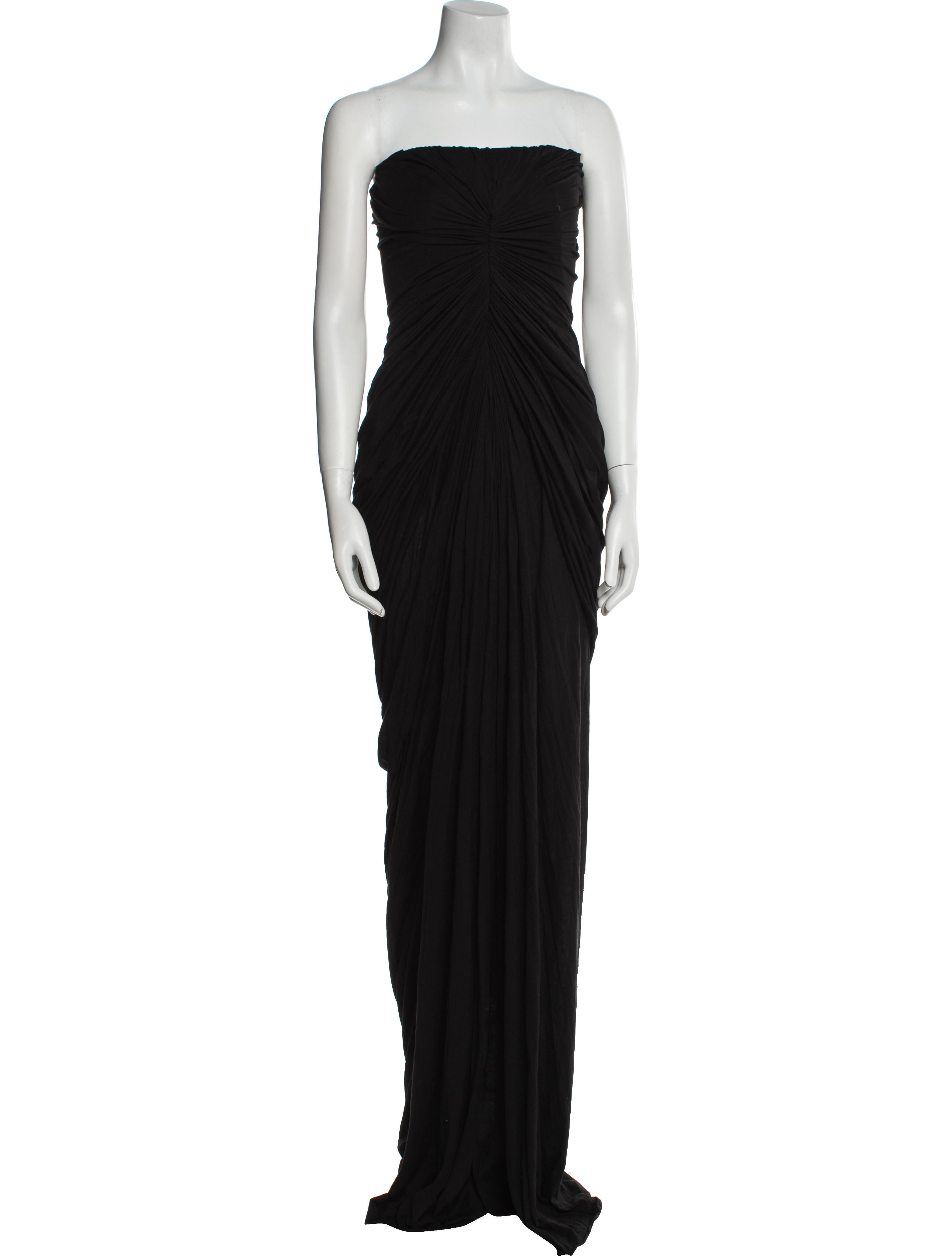 Rick Owens Strapless Long Dress