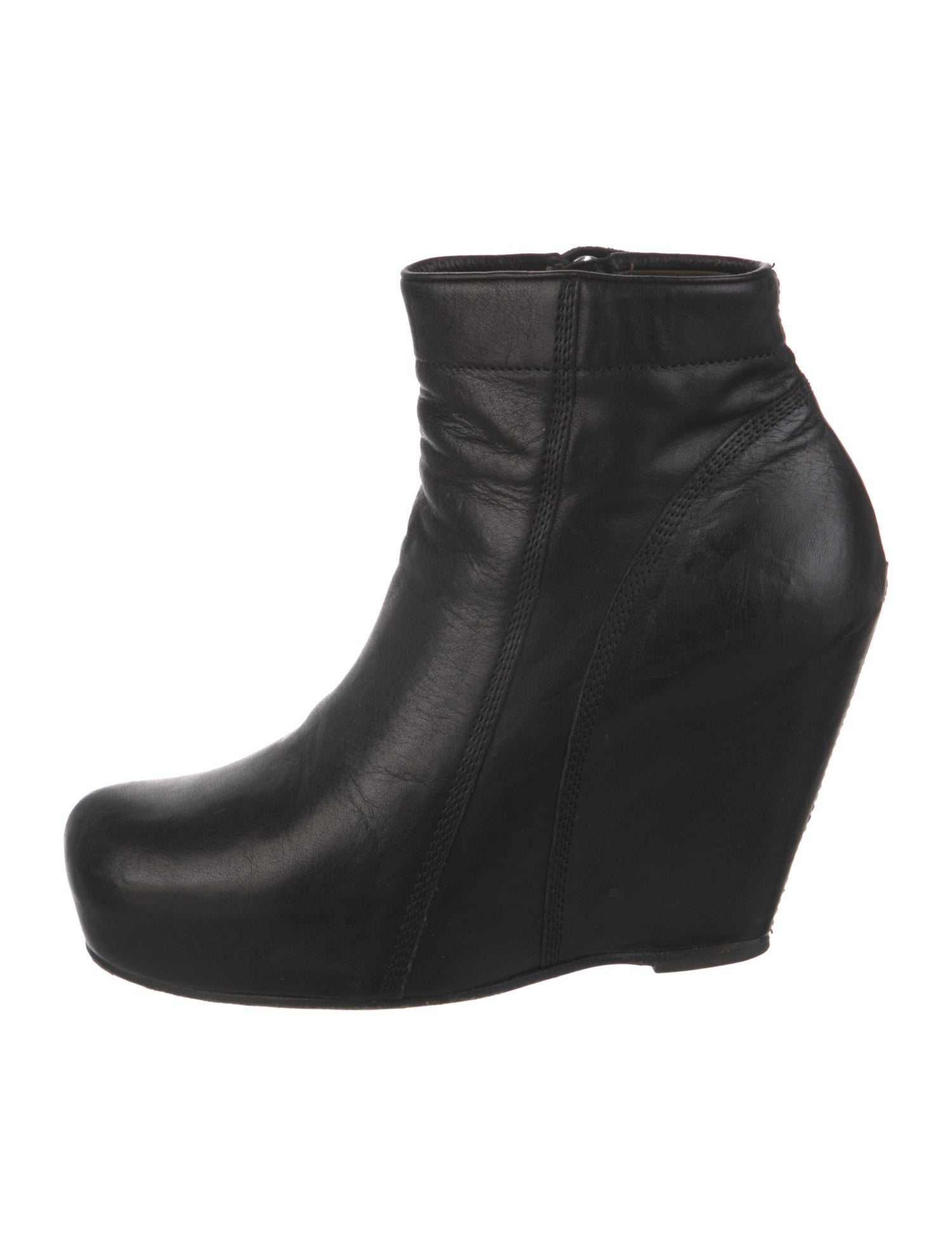 Rick Owens Leather Boots