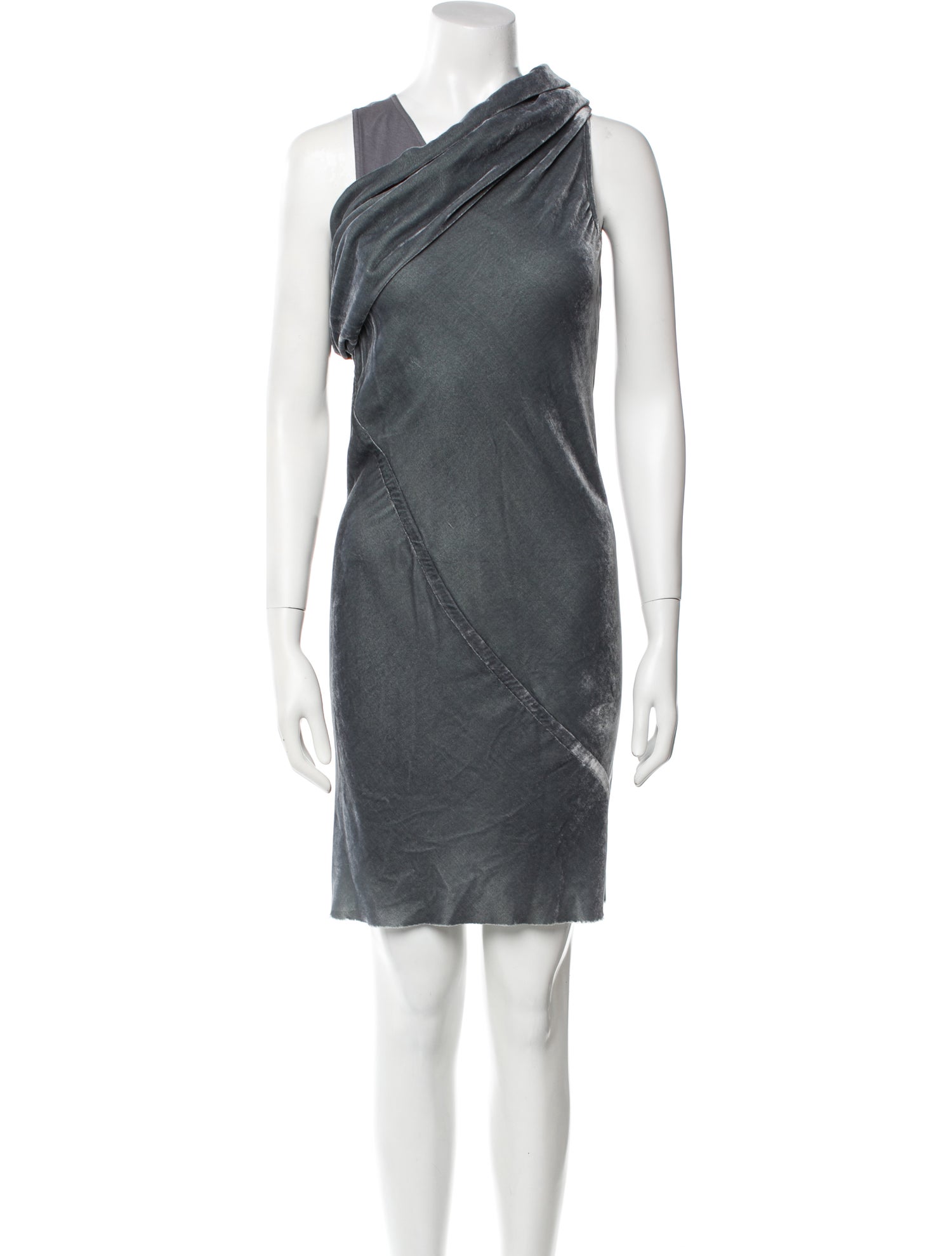 Rick Owens Asymmetrical Knee-Length Dress