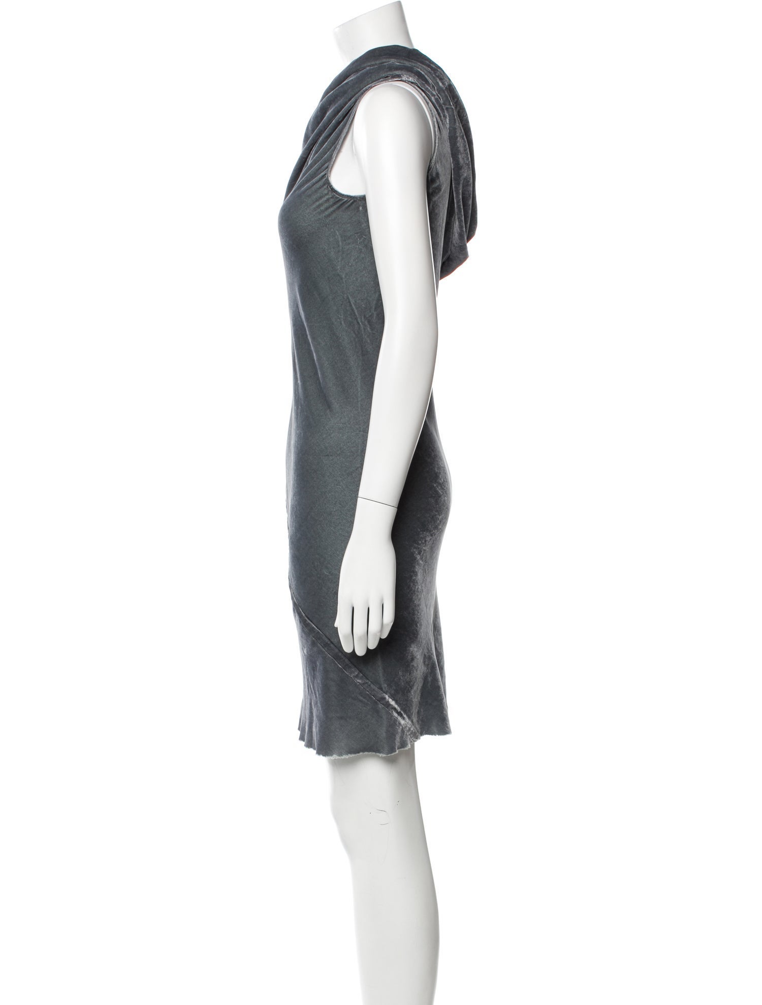 Rick Owens Asymmetrical Knee-Length Dress