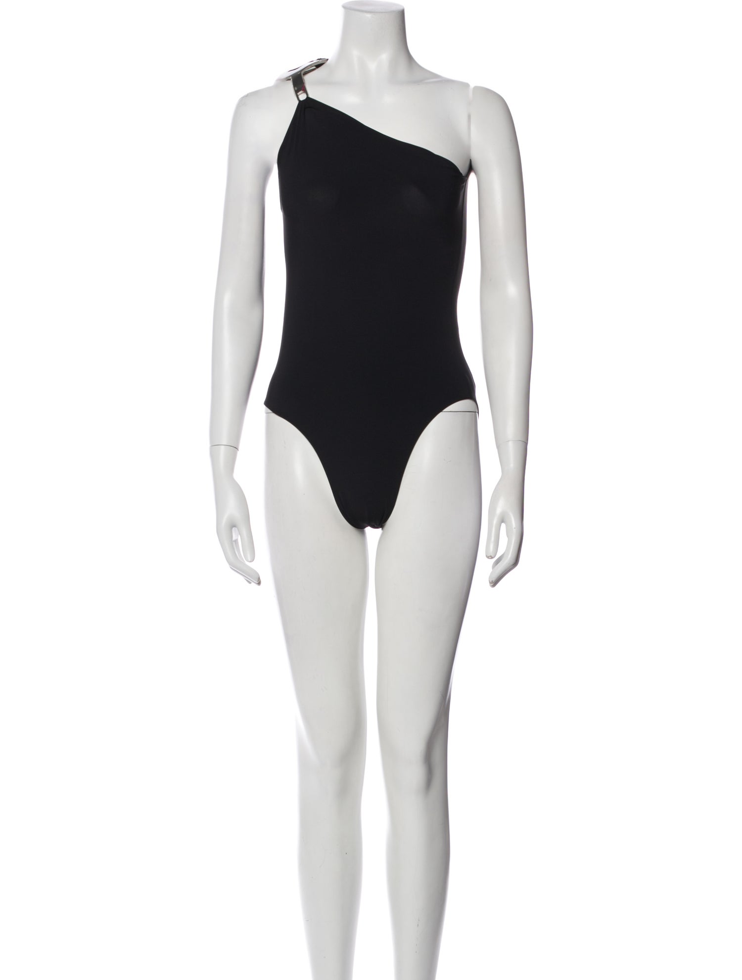 Rick Owens Nylon One-Shoulder Bodysuit w/ Tags