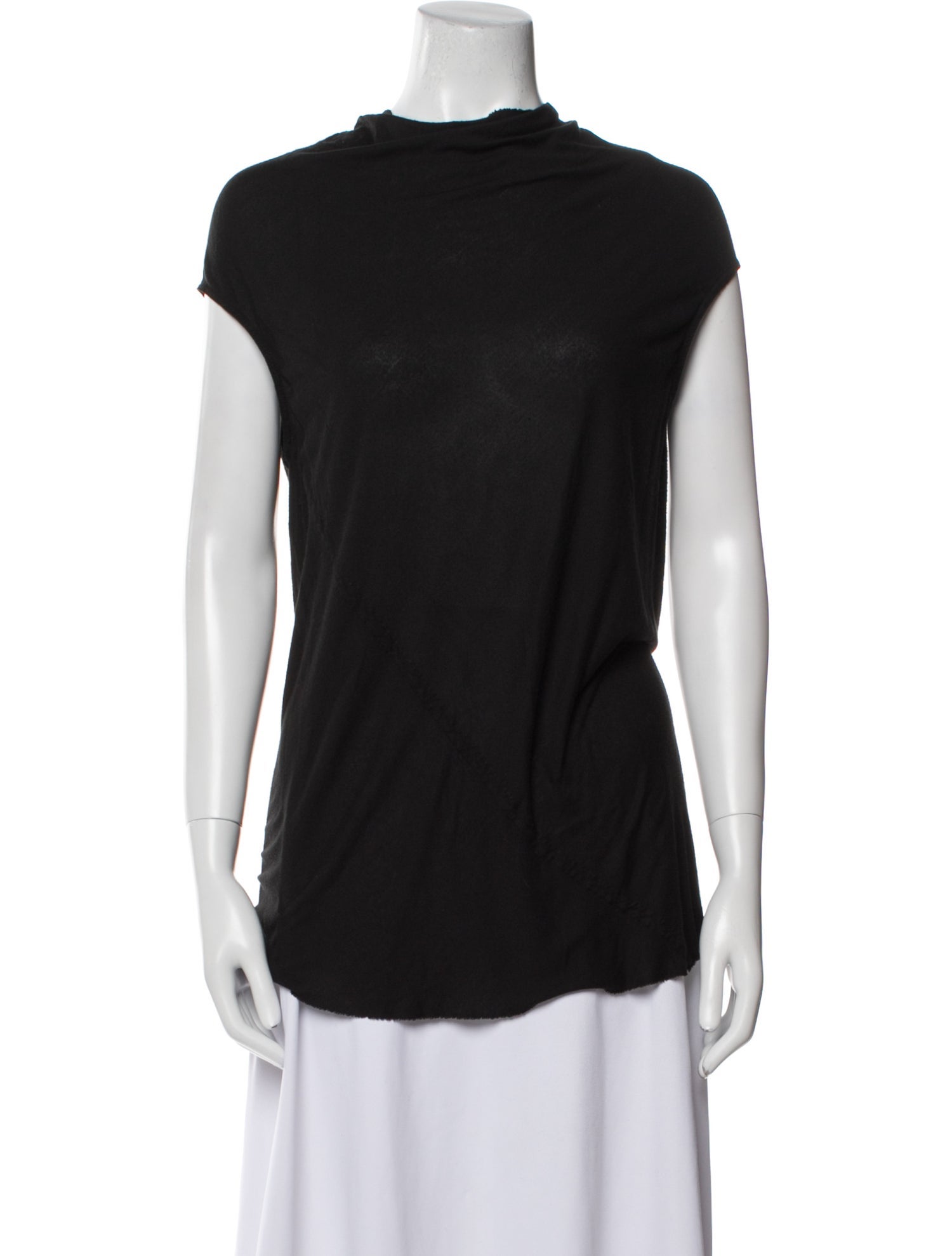 Rick Owens Cowl Neck Sleeveless Top