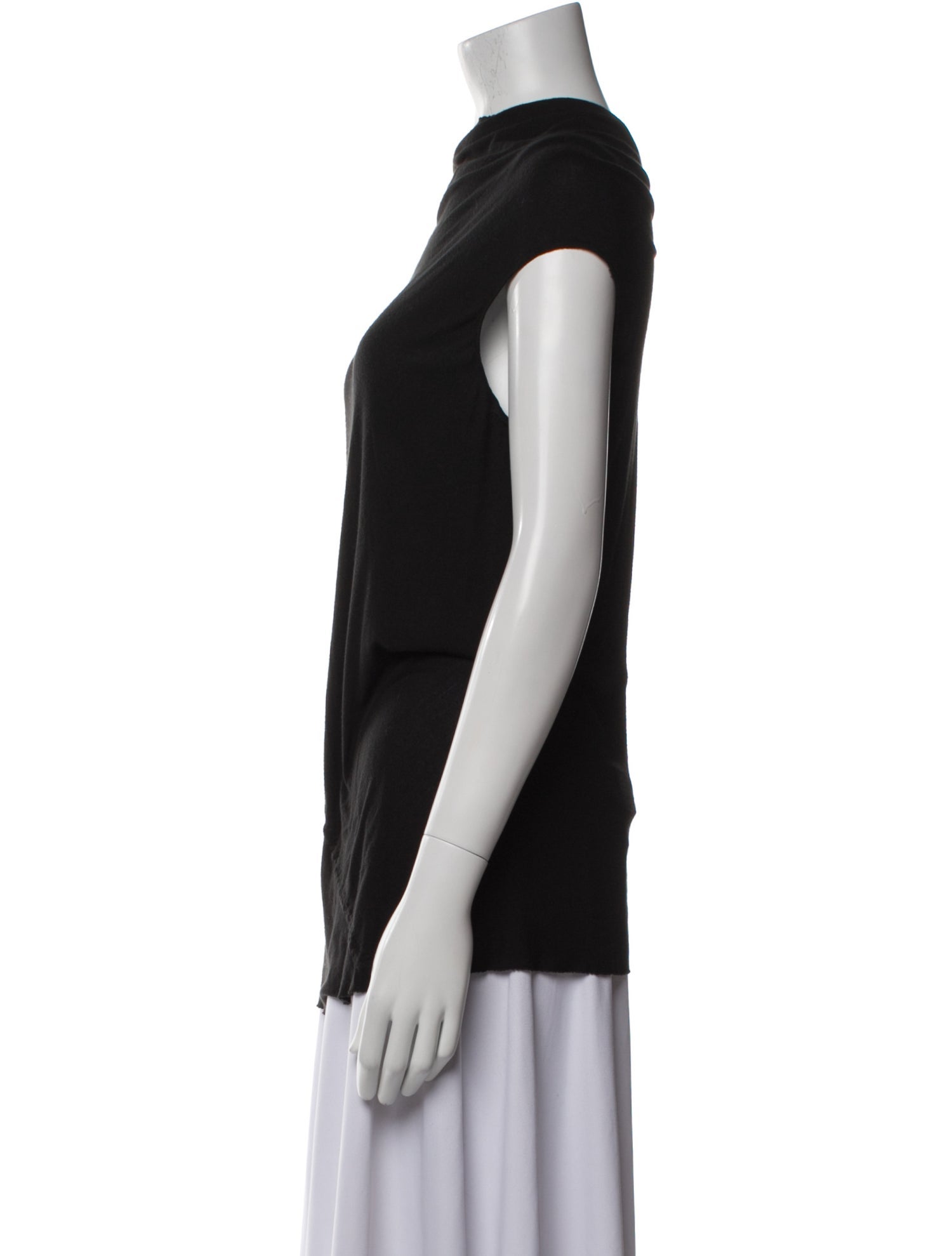 Rick Owens Cowl Neck Sleeveless Top