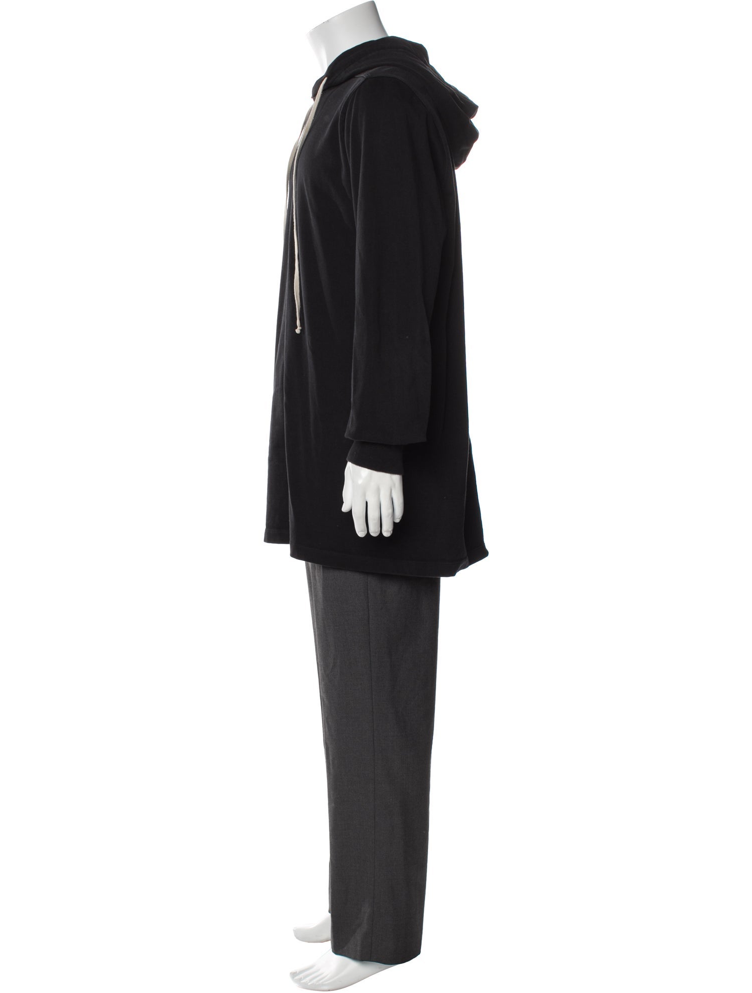 Rick Owens Crew Neck Long Sleeve Hoodie