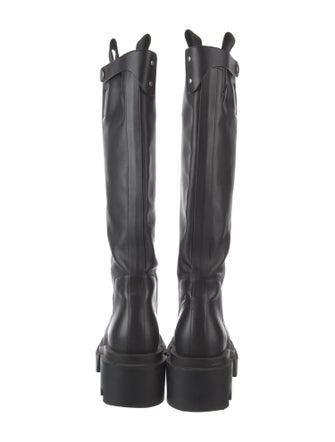 Rick Owens Leather Combat Boots