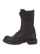 Rick Owens Leather Combat Boots