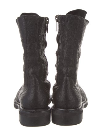 Rick Owens Leather Combat Boots
