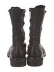 Rick Owens Leather Combat Boots