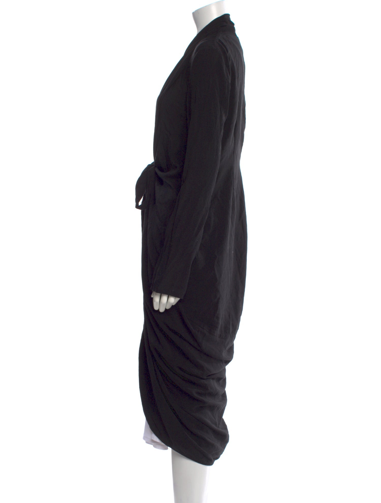 Rick Owens V-Neck Midi Length Dress