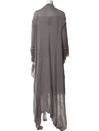 Rick Owens Merino Wool Open Front Sweater