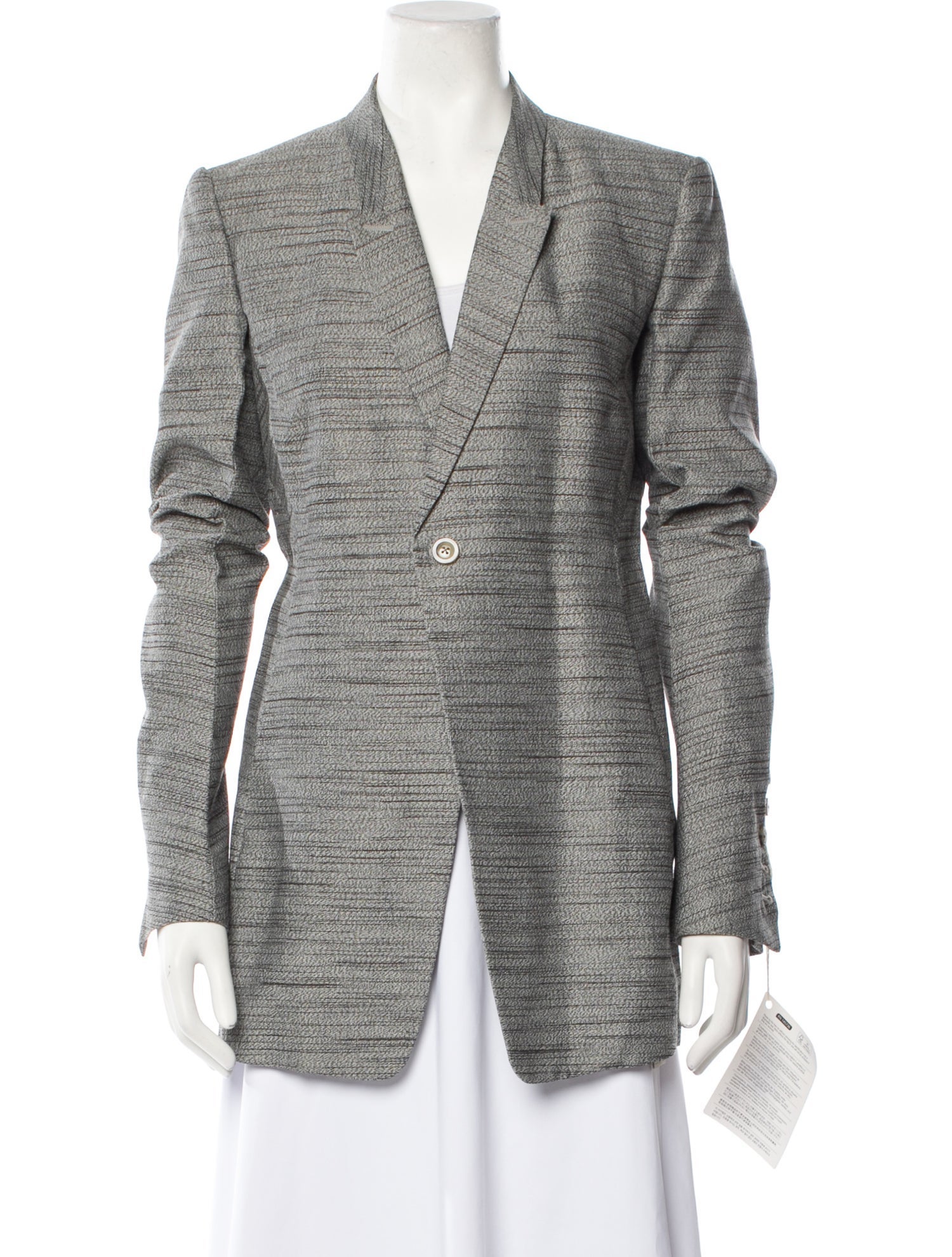 Rick Owens Tweed Pattern Blazer