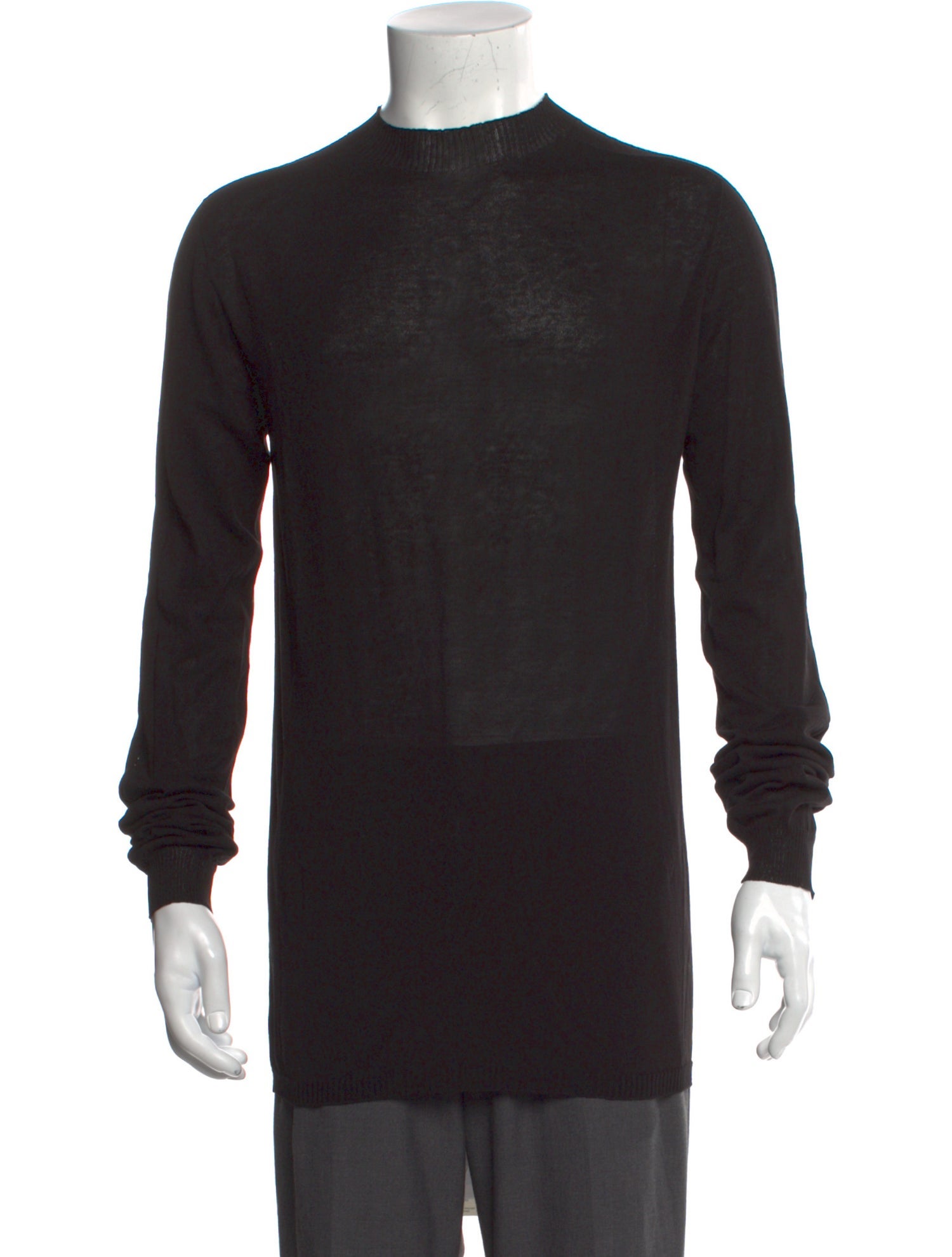 Rick Owens Crew Neck Long Sleeve Pullover