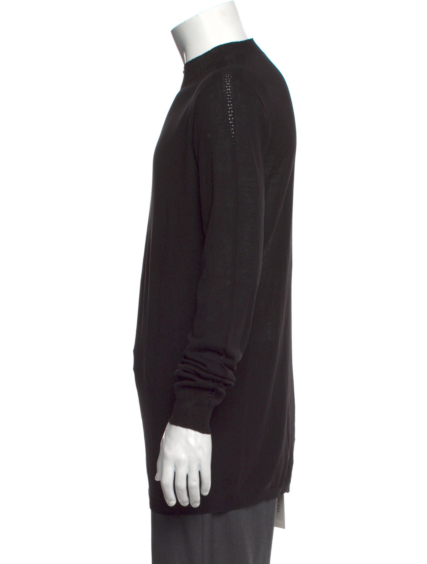 Rick Owens Crew Neck Long Sleeve Pullover