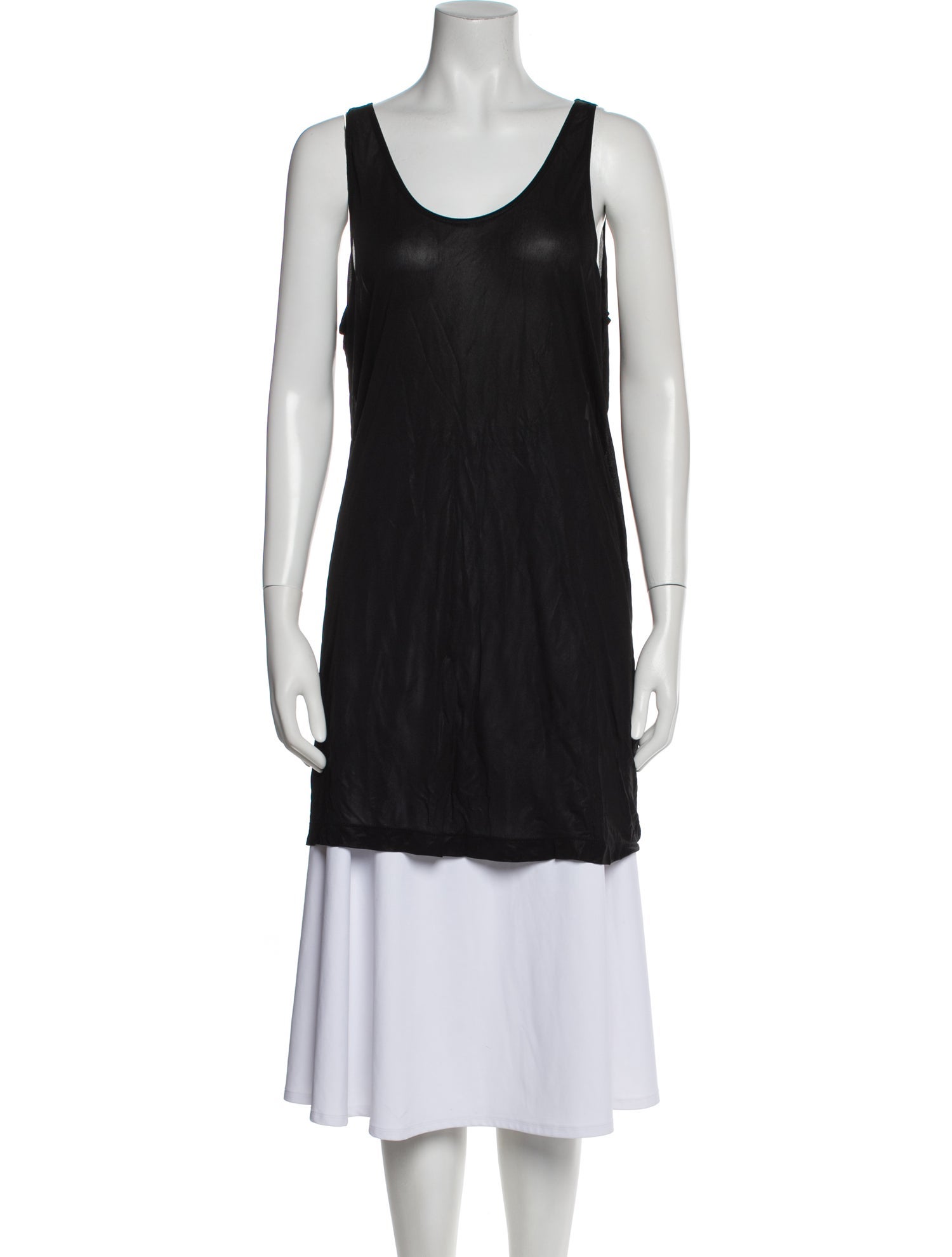 Rick Owens Scoop Neck Sleeveless Tunic