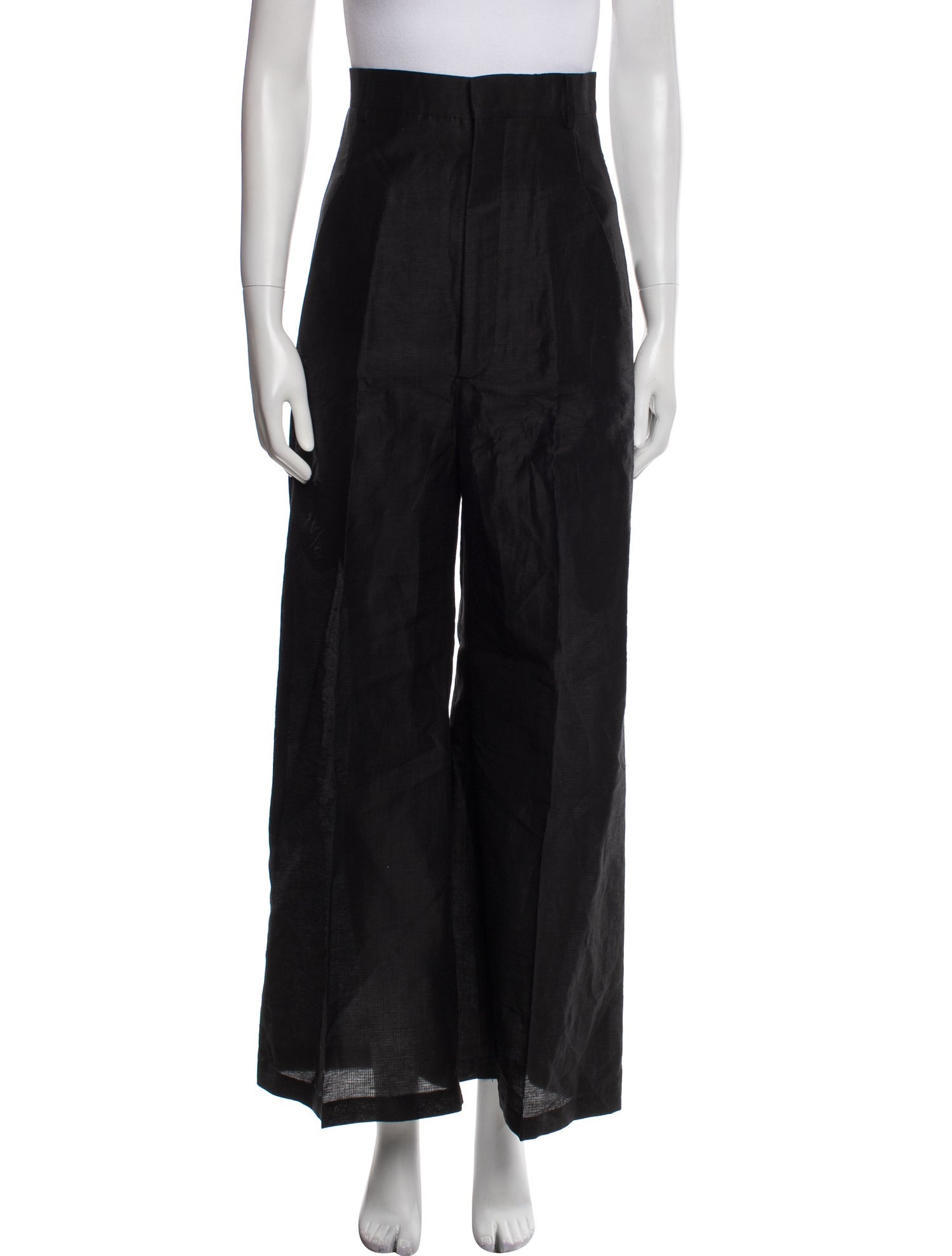 Rick Owens Linen Wide Leg Pants