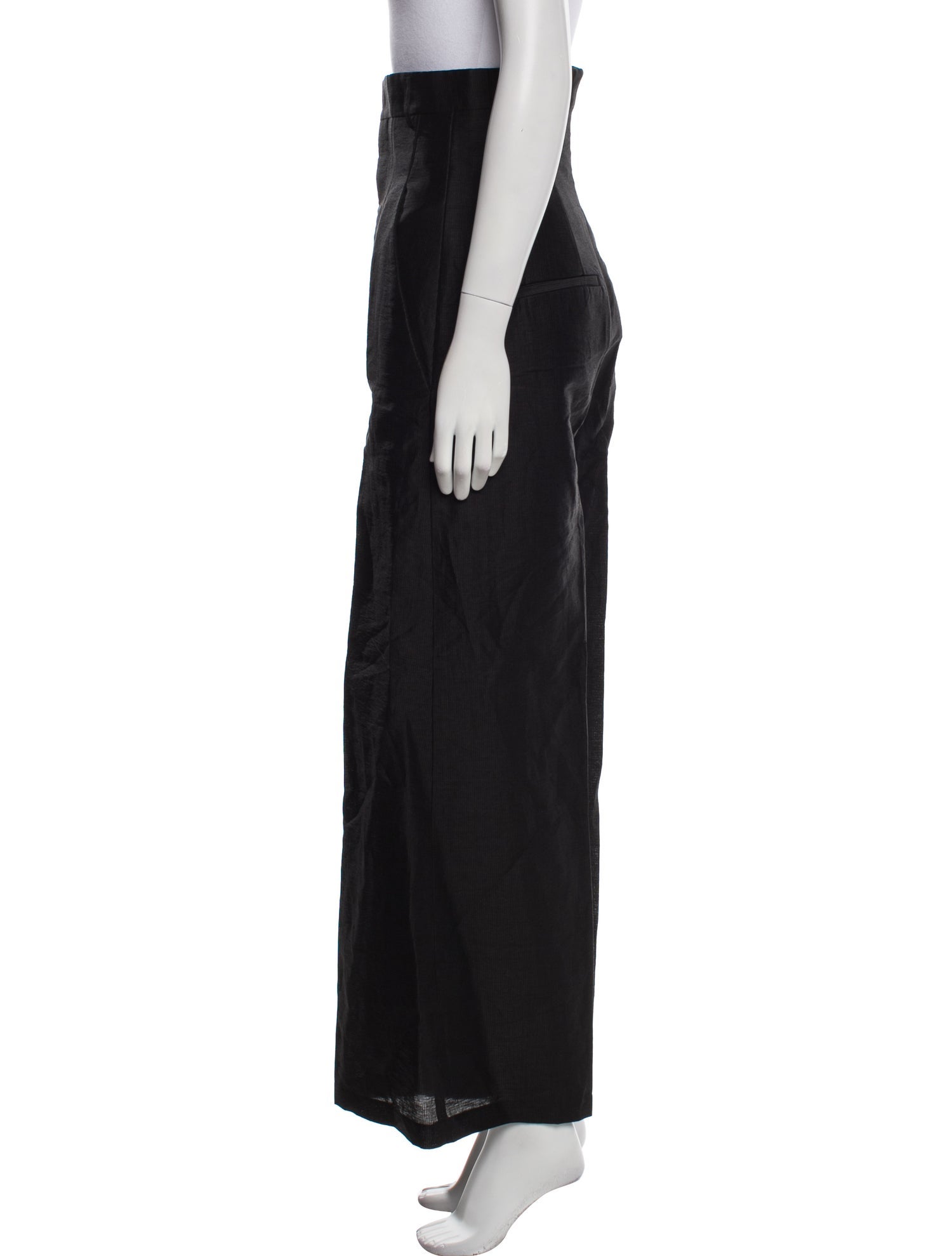 Rick Owens Linen Wide Leg Pants