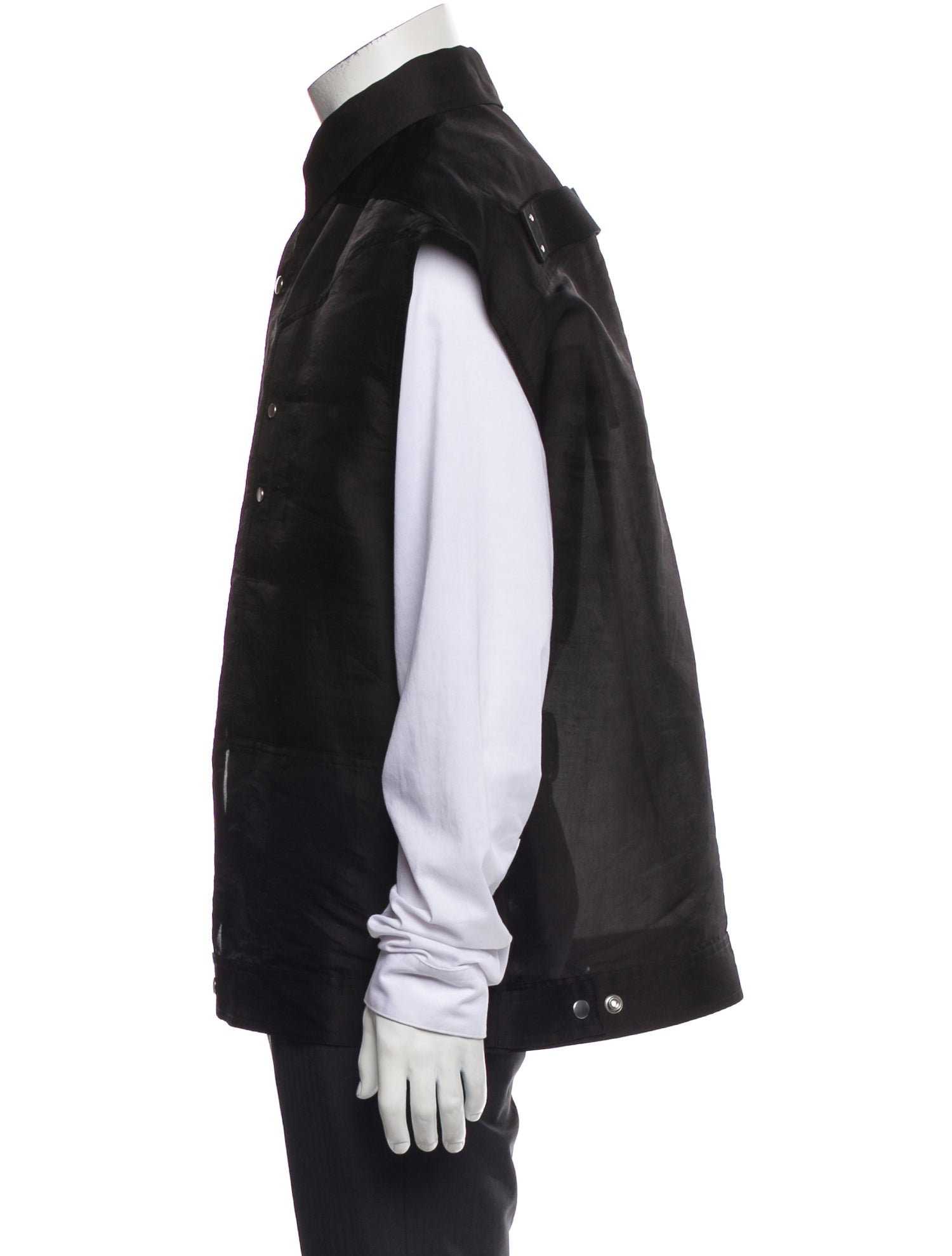 Rick Owens Silk Long Sleeve Shirt